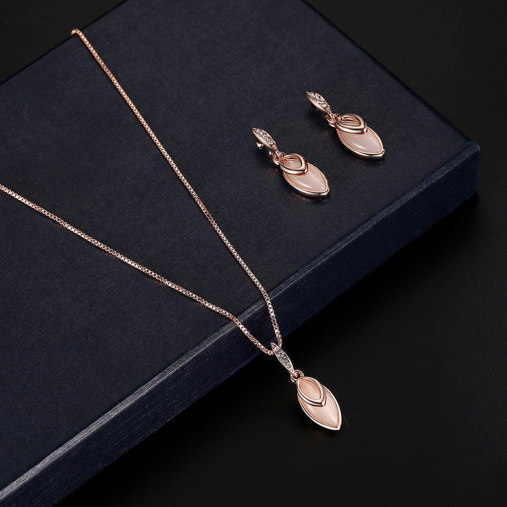 Gem Jewelry Set European And American Accessories Bridal Wedding Jewelry Set Jewelry/Accessories