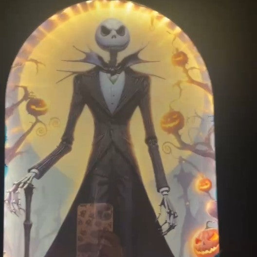 Ghost Holographic Mirror Halloween Decoration Home Ornaments