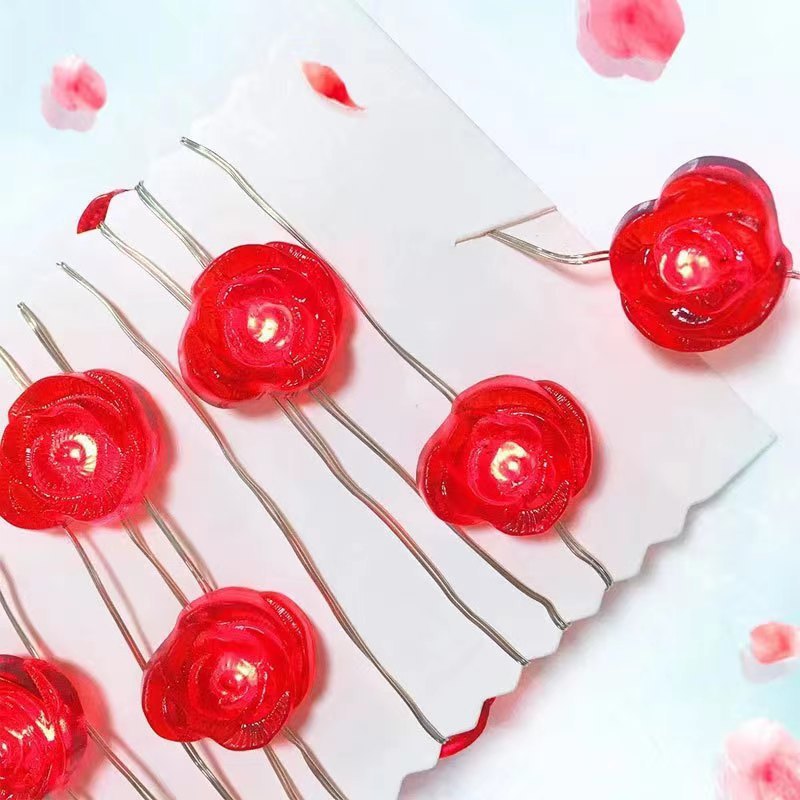 Love Rose Decorative Lamp – Holiday Ambience Light for Valentine's Day, Wedding, Anniversary & Home Decor