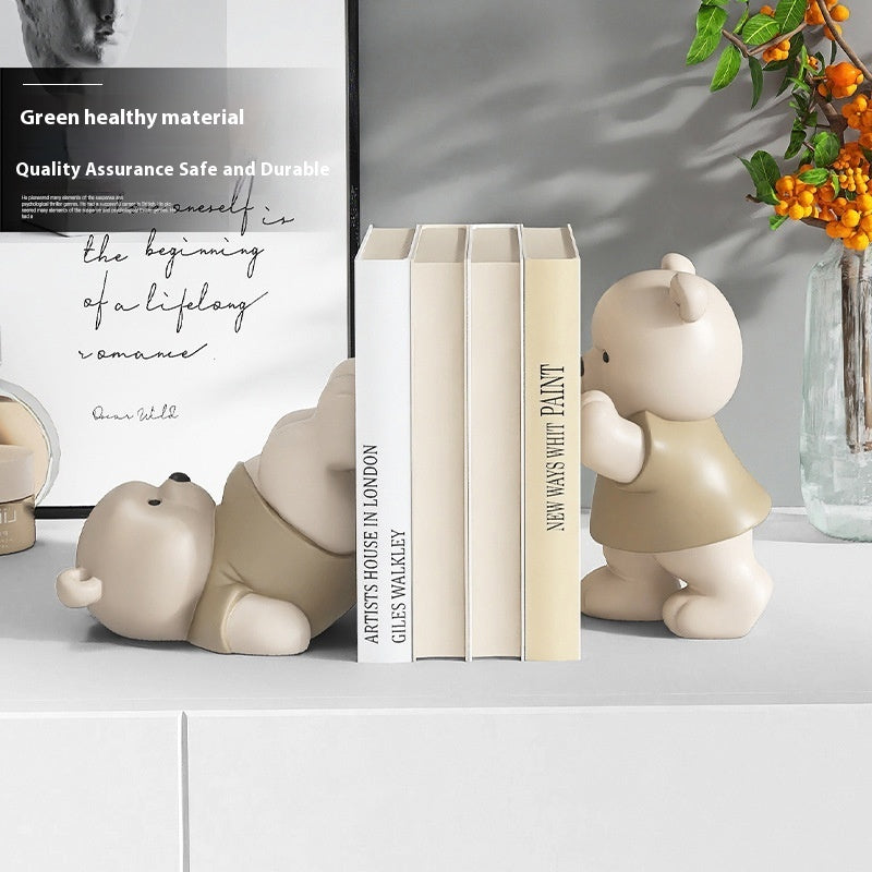 Modern Home Creative Cartoon Bookend Home Ornaments