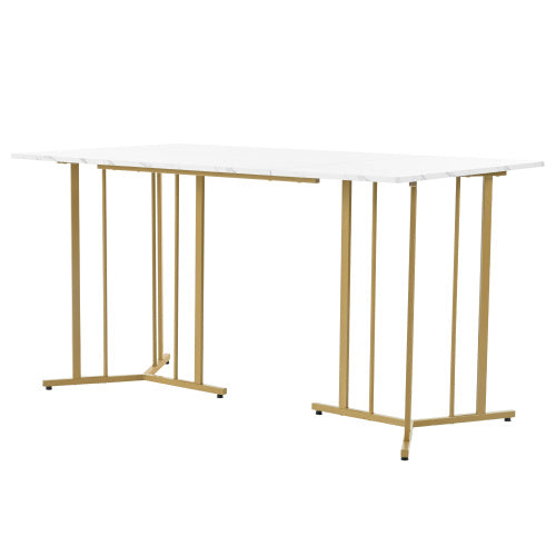 Metal Framed Rectangular Dining Table Furniture