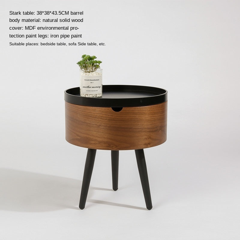Italian Round Combination Coffee Table Small Apartment Living Room Side Table Furniture