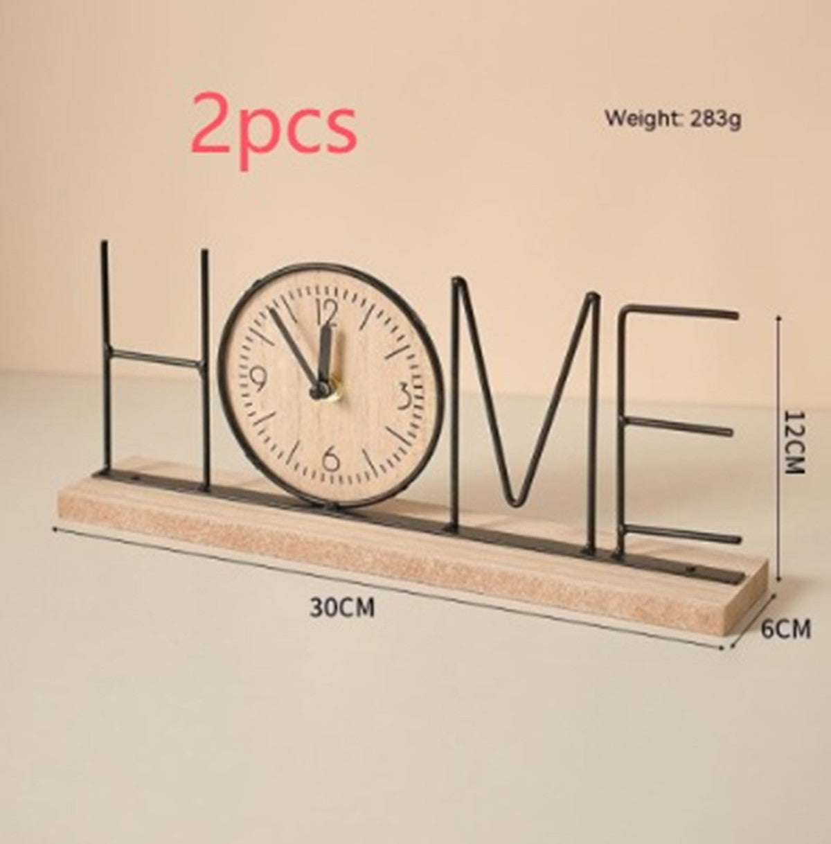 Creative TV Cabinet Decorative Ornaments Table Clock Furnishings