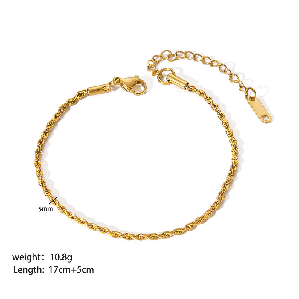 Stainless Steel Ornament Bracelet Female Jewelry/Accessories