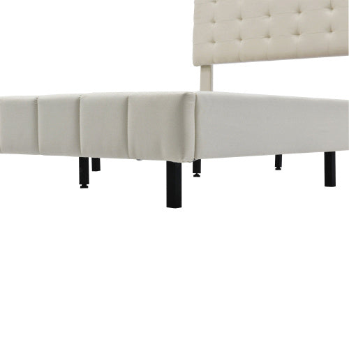 Linen Flat Double Bed Furniture