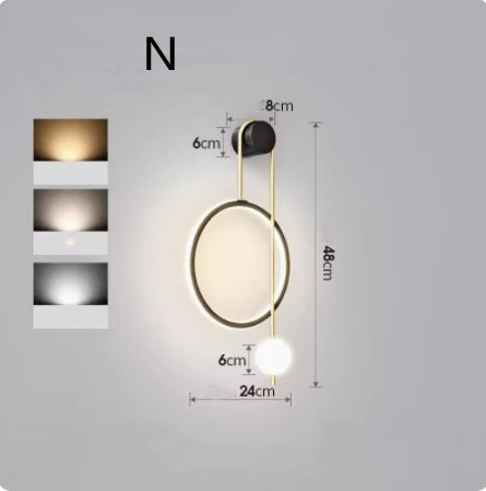 Wall Lamp, Bedside Lamp, Free Wiring Aisle Lamp Lighting Home Essentials