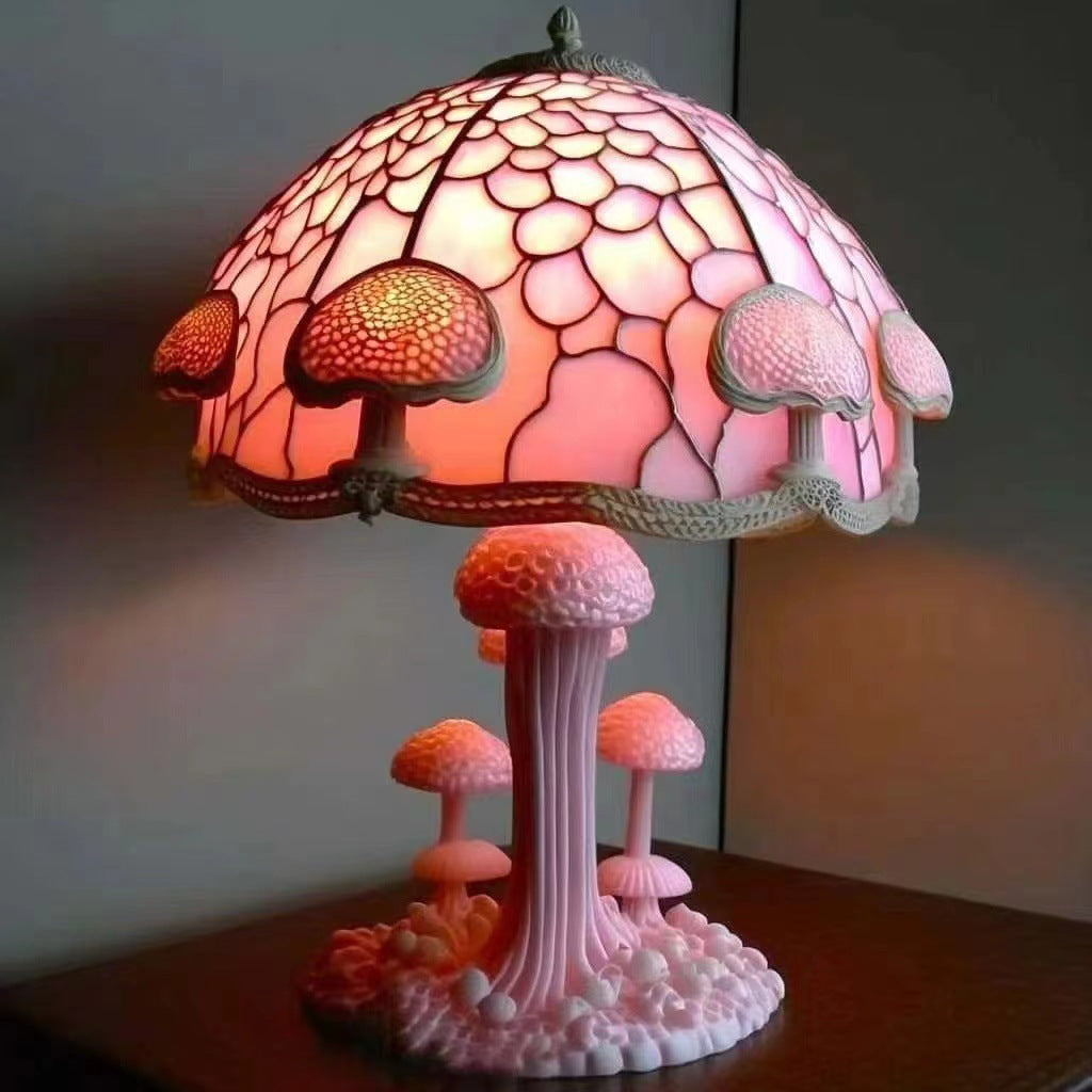 Colored Glass Plant Series Desk Lamp Lighting Home Essentials