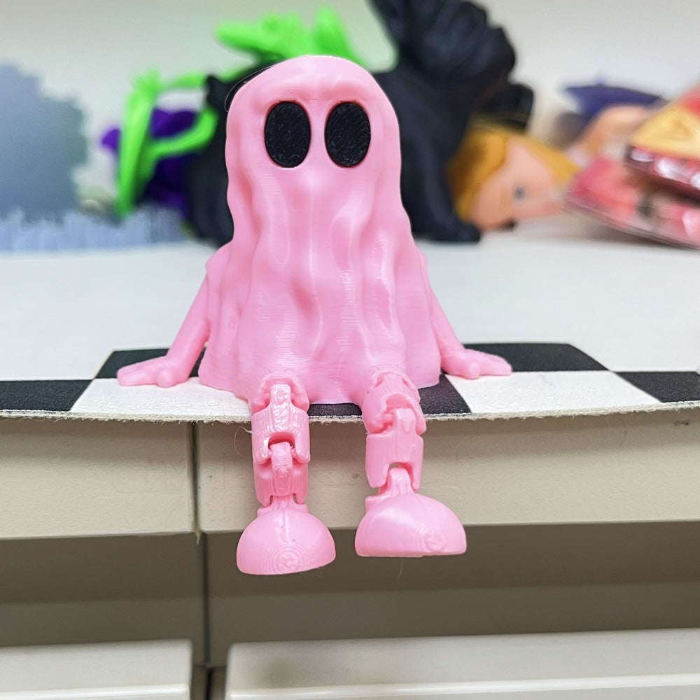 3D Printing Halloween Ghost Movable Joint Home Ornaments