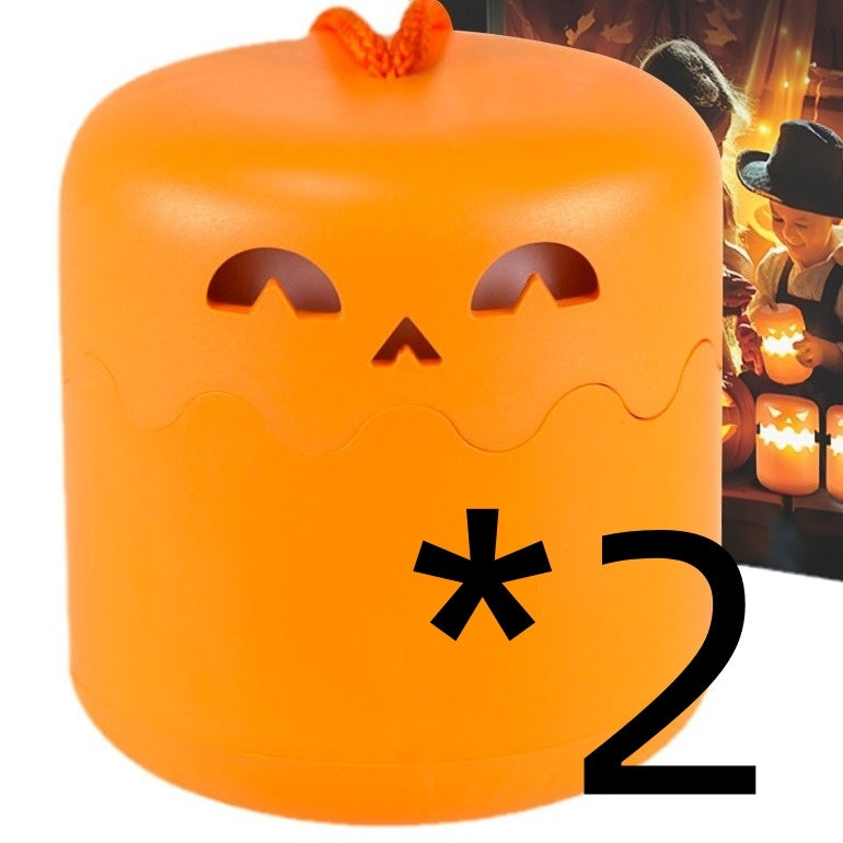Halloween Pumpkin Lamp Foldable Portable Small Night Lamp Home Ornaments