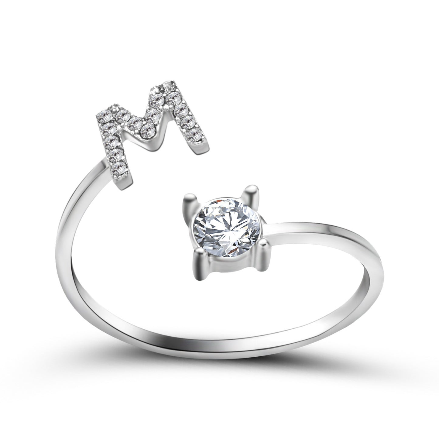 New Design Adjustable 26 Initial Letter Ring Fashion Jewelry For Women Simple Elegant Jewelry Exquisite Rings /Jewelry & Accessories