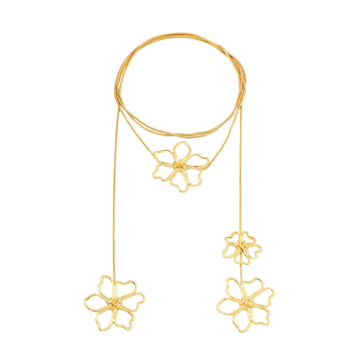 Retro Personalized Fashion Creative Alloy Flower Necklace Jewelry/Accessories