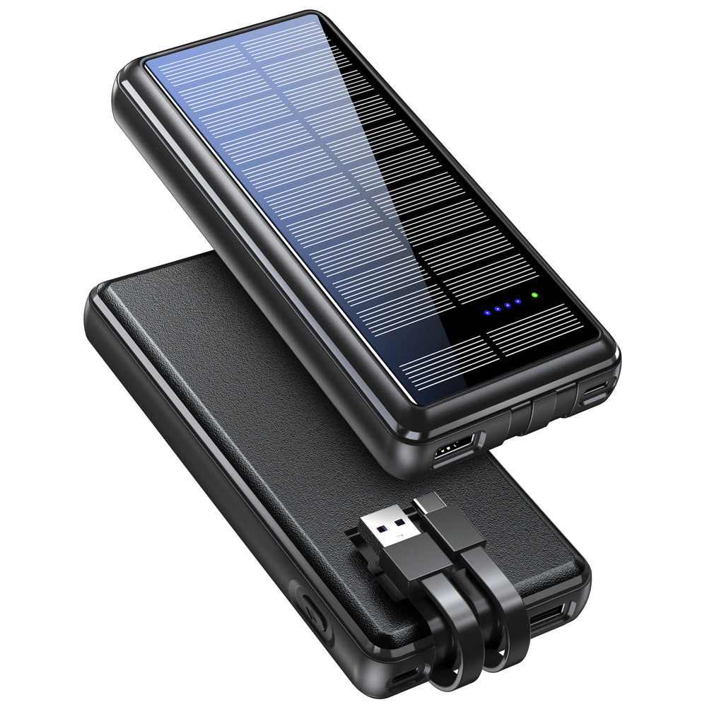 It Comes With Input And Output Dual-wire Solar Power Bank Appliances Home Essentials