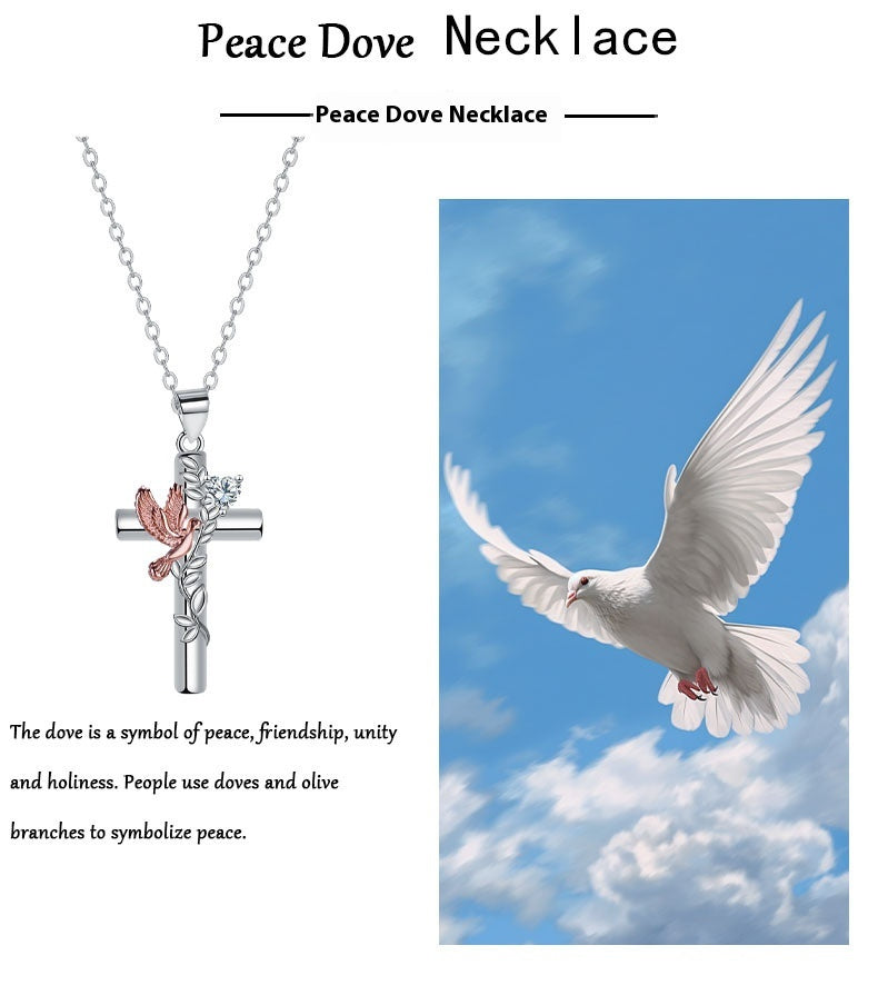 Cross Pendant Necklace High Sense Decoration Design Jewelry/Accessories