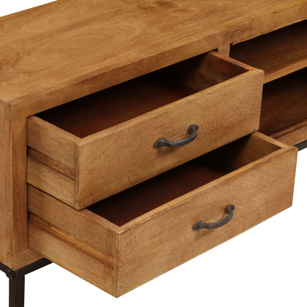 vidaXL TV Cabinet Solid Mango Wood 140x30x40 cm