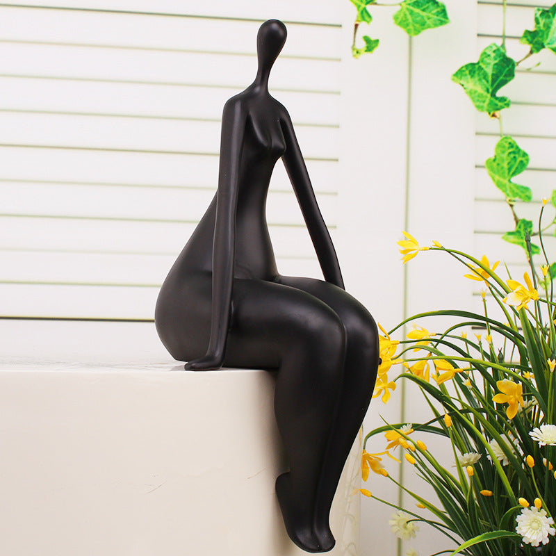Creative TV Cabinet Character Decoration Sculpture Crafts