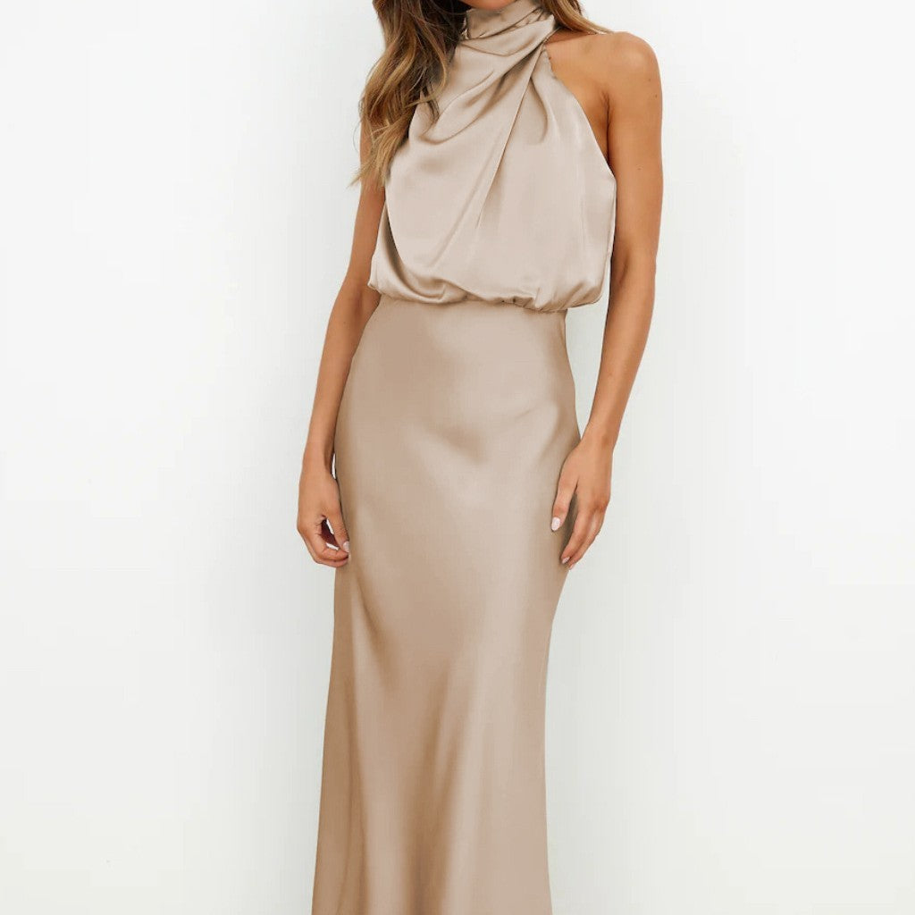 Summer Sleeveless Dress Ins Fashion Elegant Evening Party Club Clothing For Women's Garments Apparel / Clothing