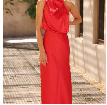 Summer Sleeveless Dress Ins Fashion Elegant Evening Party Club Clothing For Women's Garments Apparel / Clothing