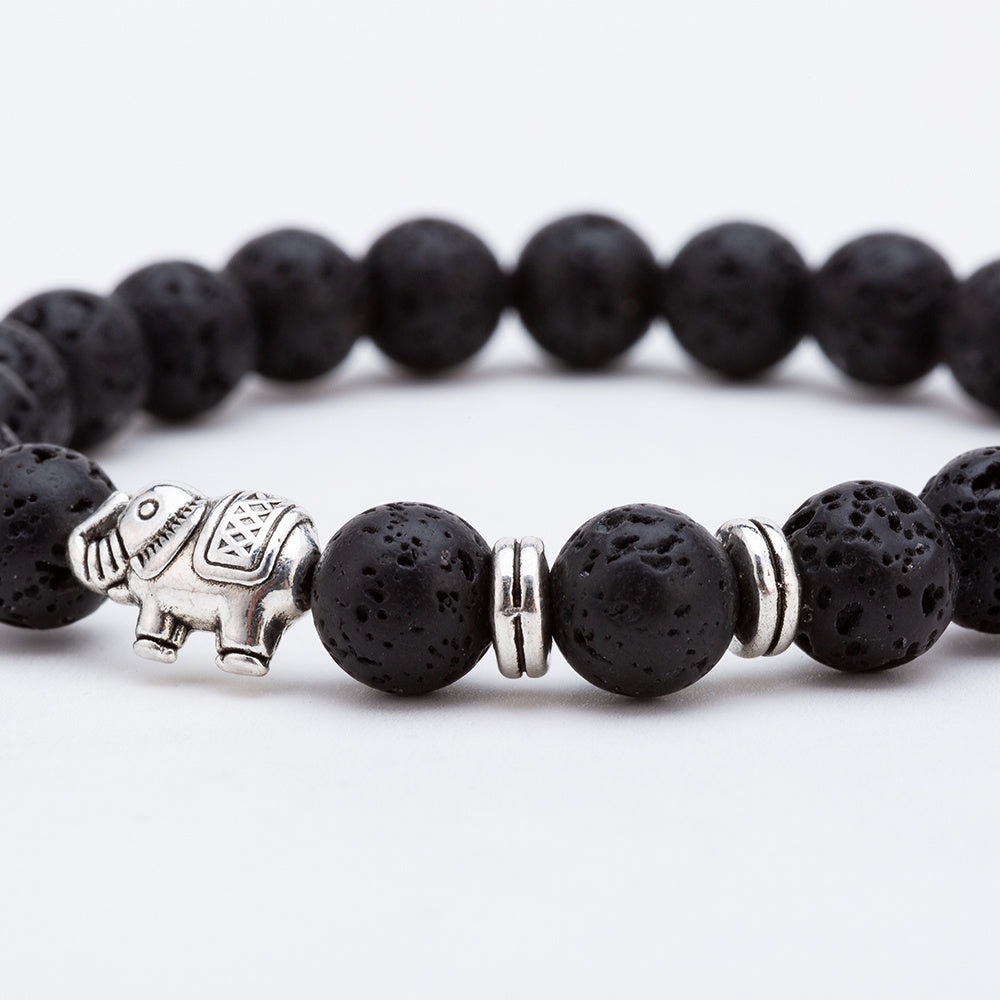 8mm volcanic stone elephant bracelet Jewelry/Accessories