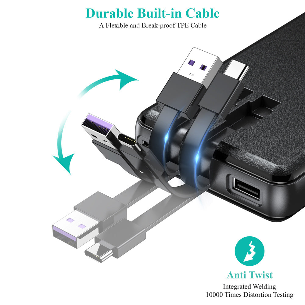 It Comes With Input And Output Dual-wire Solar Power Bank Appliances Home Essentials