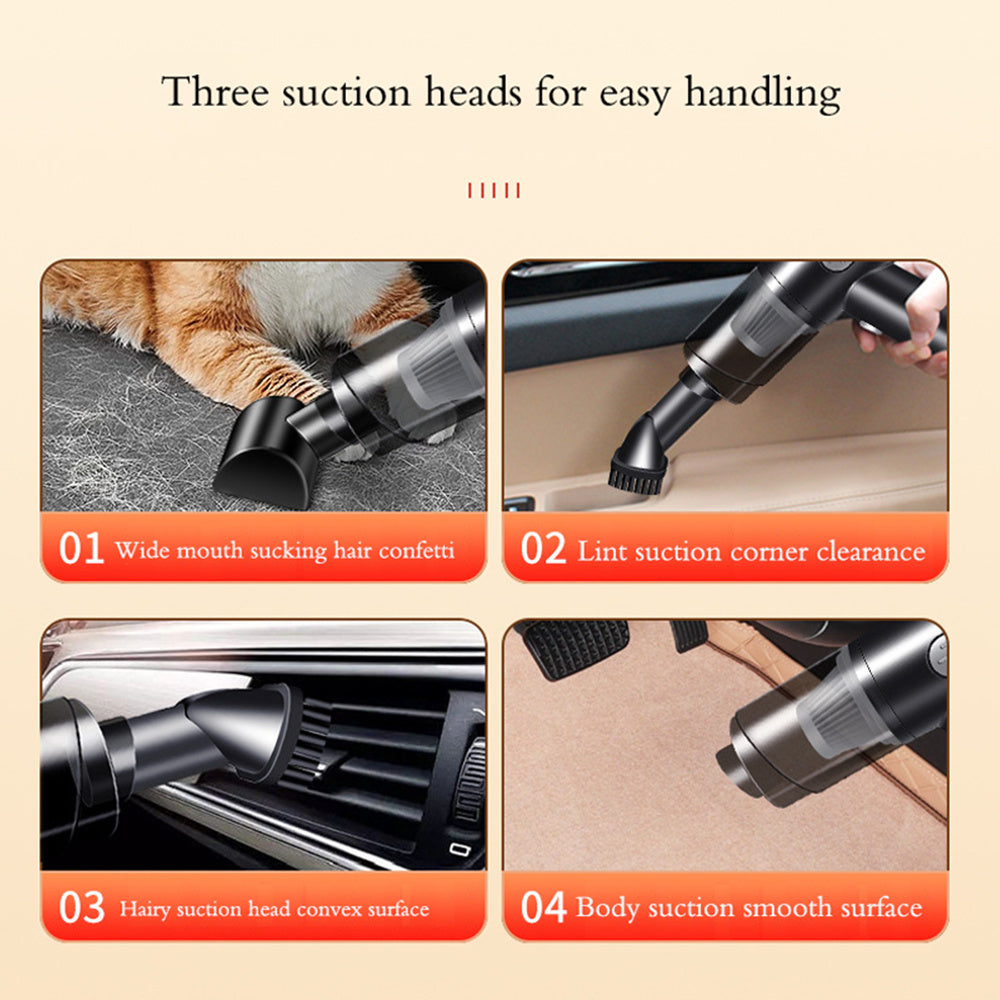 Wireless-silver Car Vacuum Cleaner Wireless Usb Charging Car Vacuum Cleaner Home Handheld Mini Desktop Vacuum Cleaner Portable appliances Home Essentials