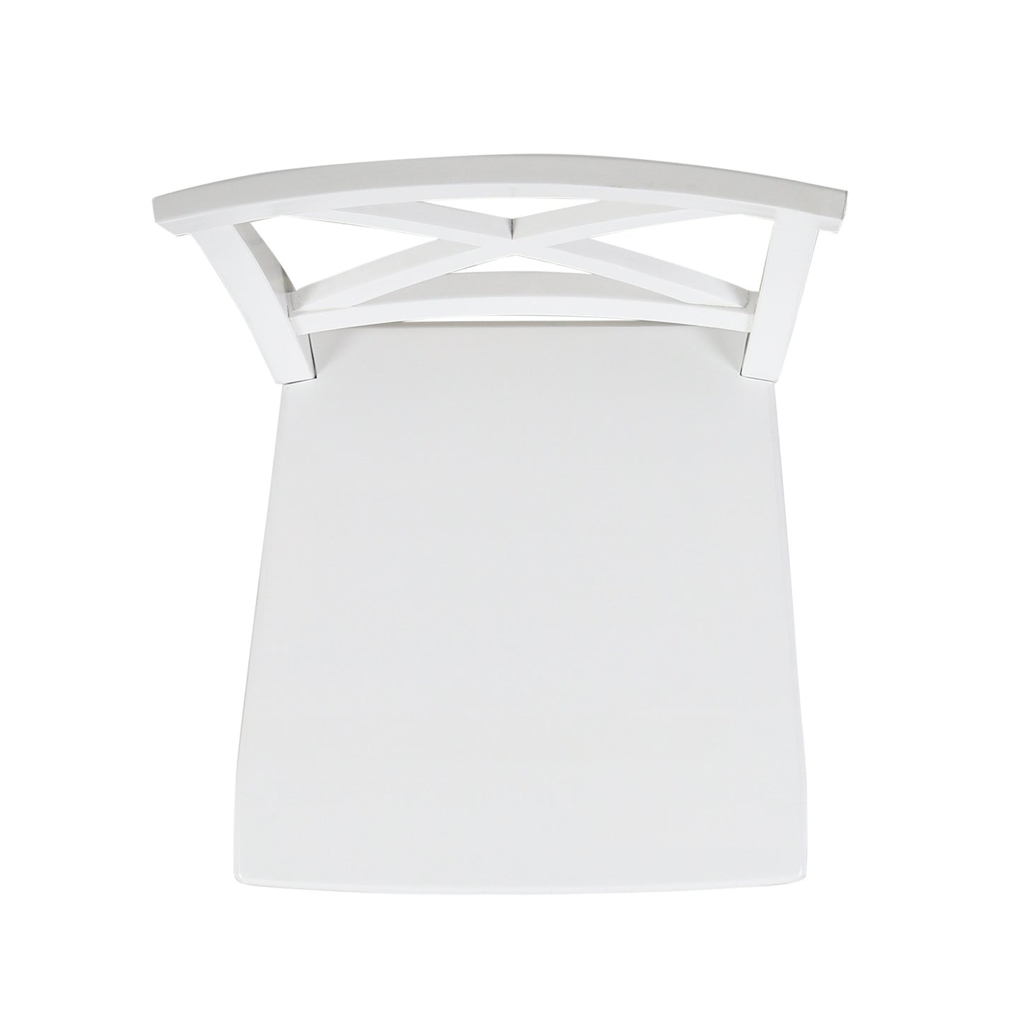 Acacia Wood Dining Chairs, White