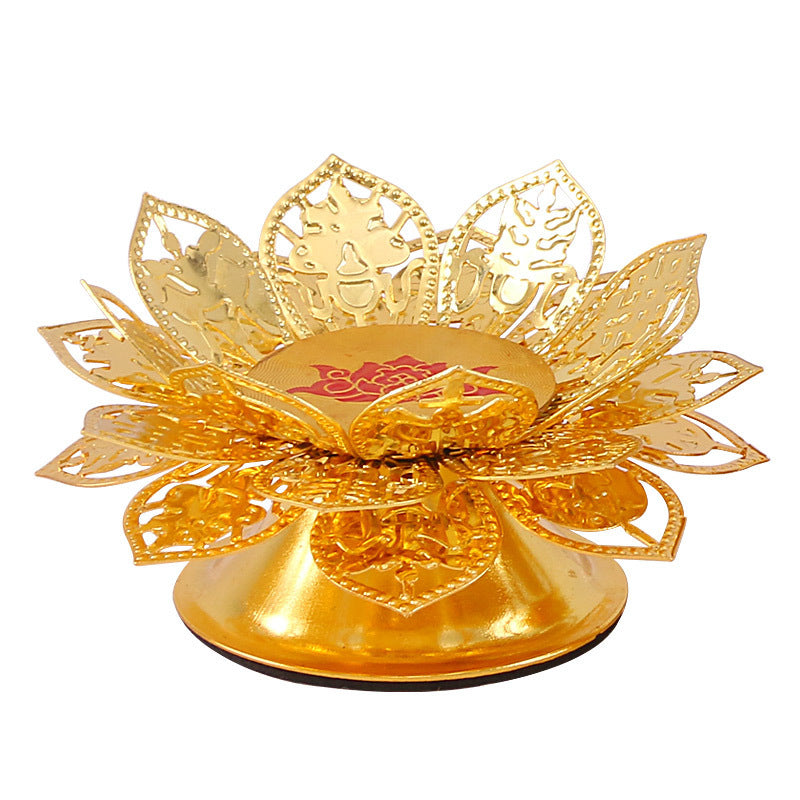 Lampe à bougie en alliage pour usage domestique, support de lampe de culte
