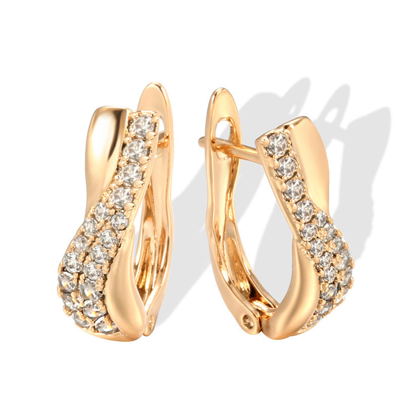 Popular Fine Zircon-embedded Earrings Women Jewelry & Accessories