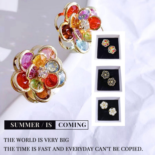 Female Sweet And Simple Small Flower Stud Earrings Earrings Ear Accessories For Her New Trendy Women's High-grade Earrings Jewelry/Accessories
