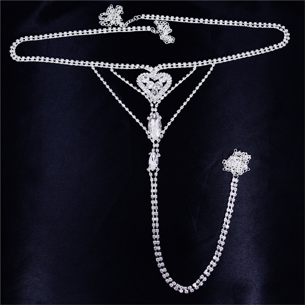 Bijoux de corps en strass pour femme