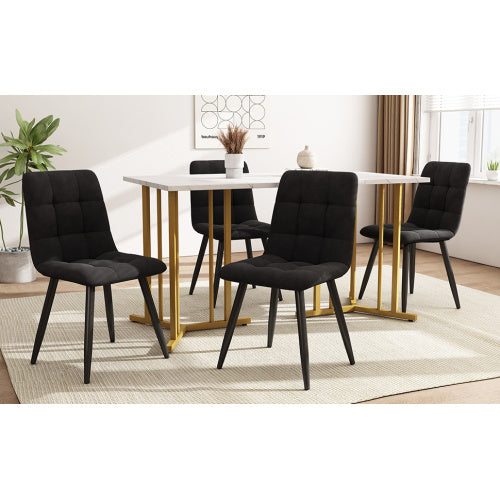 Metal Framed Rectangular Dining Table Furniture