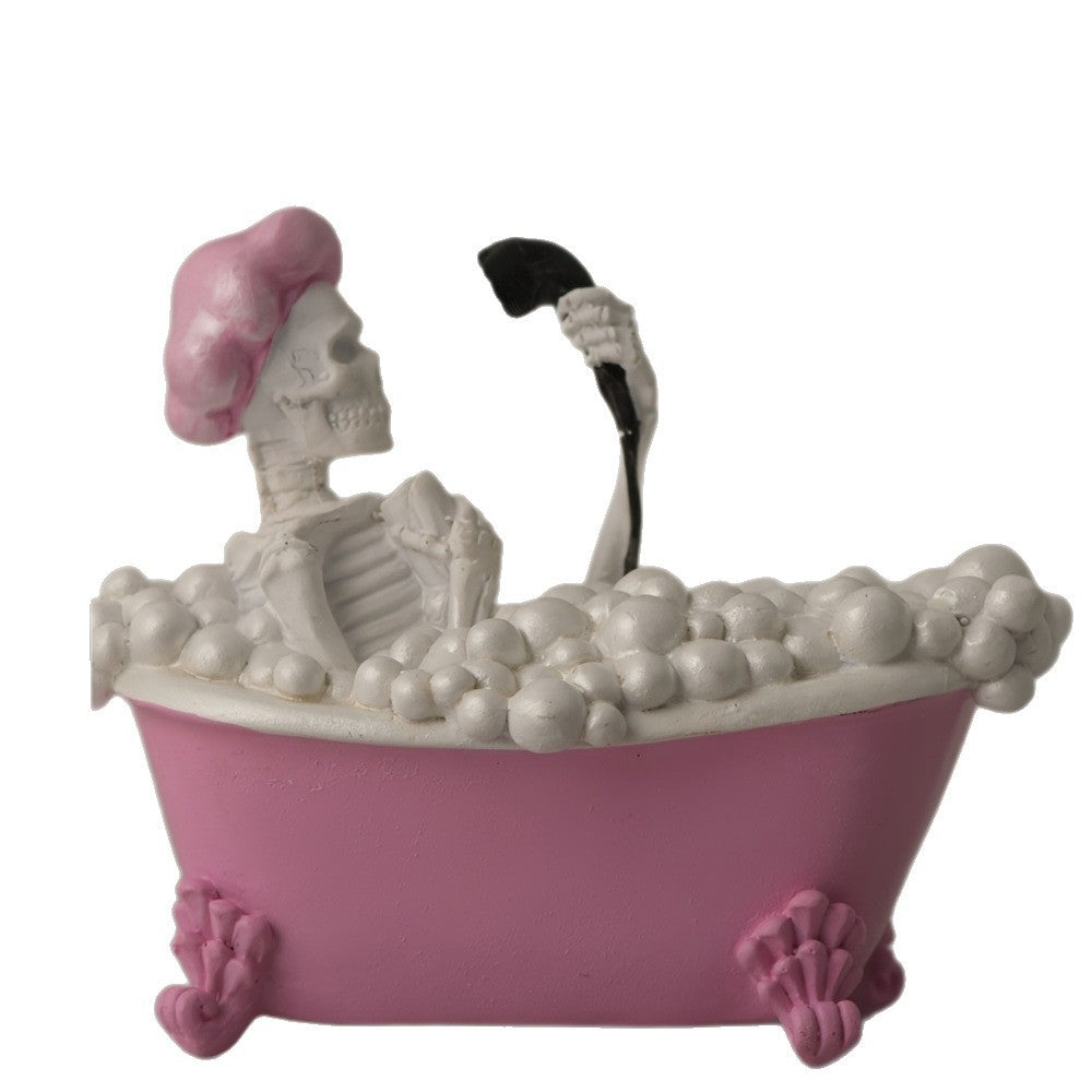 Bath Female Ghost Bathtub Statue Resin Decorations Home Ornaments