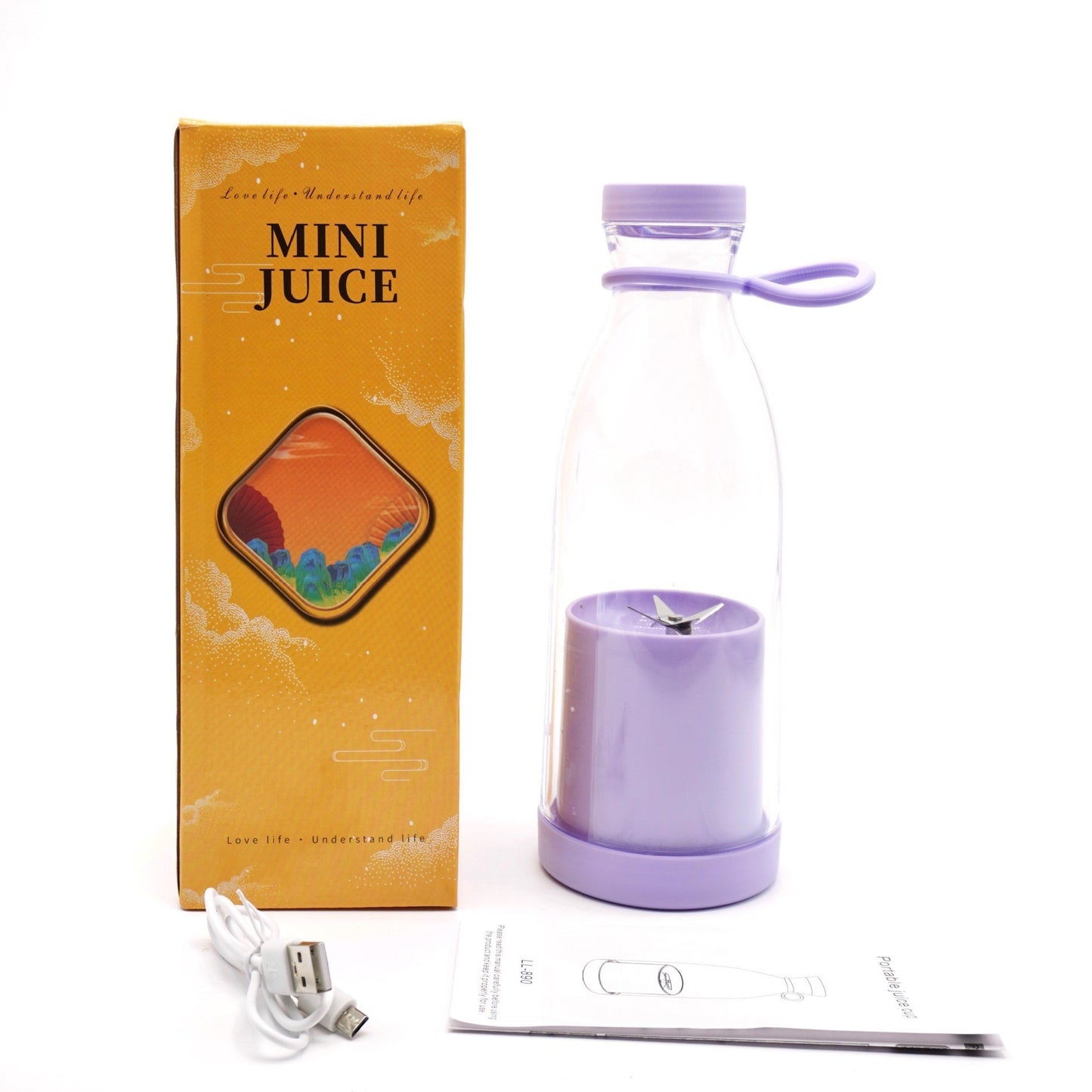 Electric USB Wine Bottle Juicer Cup 6-leaf Cutter Head Household Appliances Home Essentials
