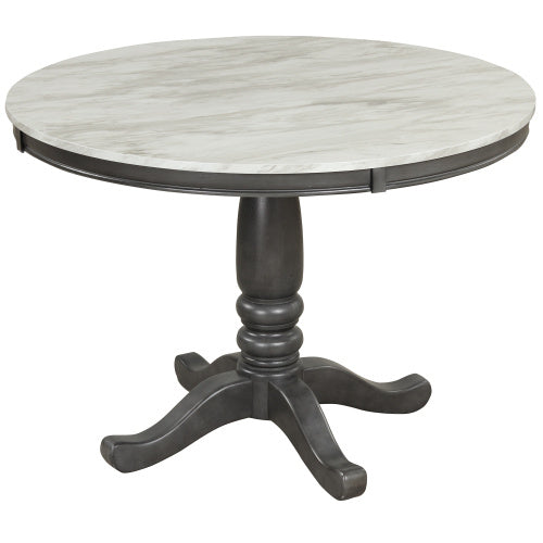 Orisfur. Ensemble table et chaises de salle à manger 5 pièces pour 4 personnes, table de cuisine en bois massif avec 4 chaises.