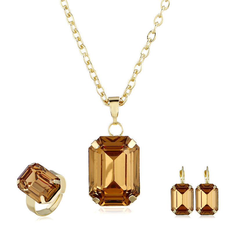Ensemble de bijoux de mariée européens et américains