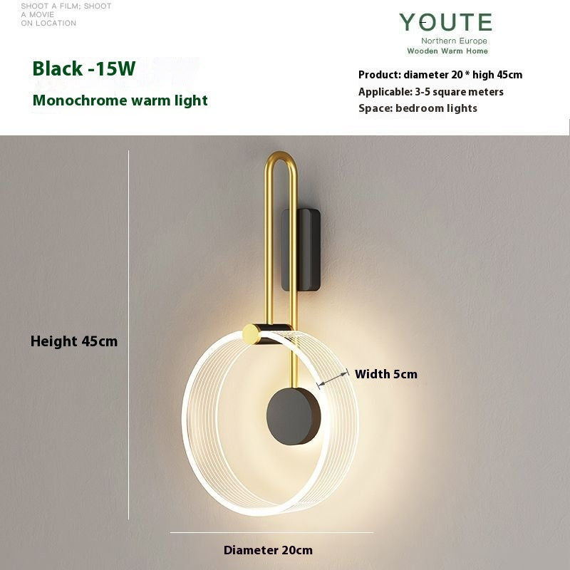 Bedroom Bedside Lamp Living Room Background Wall Lamp Lighting Home Essentials