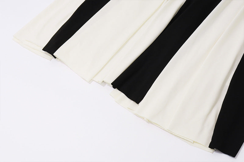 Women's Fashion Color Contrast Sling Dress Women's Garments Apparel / Clothing
