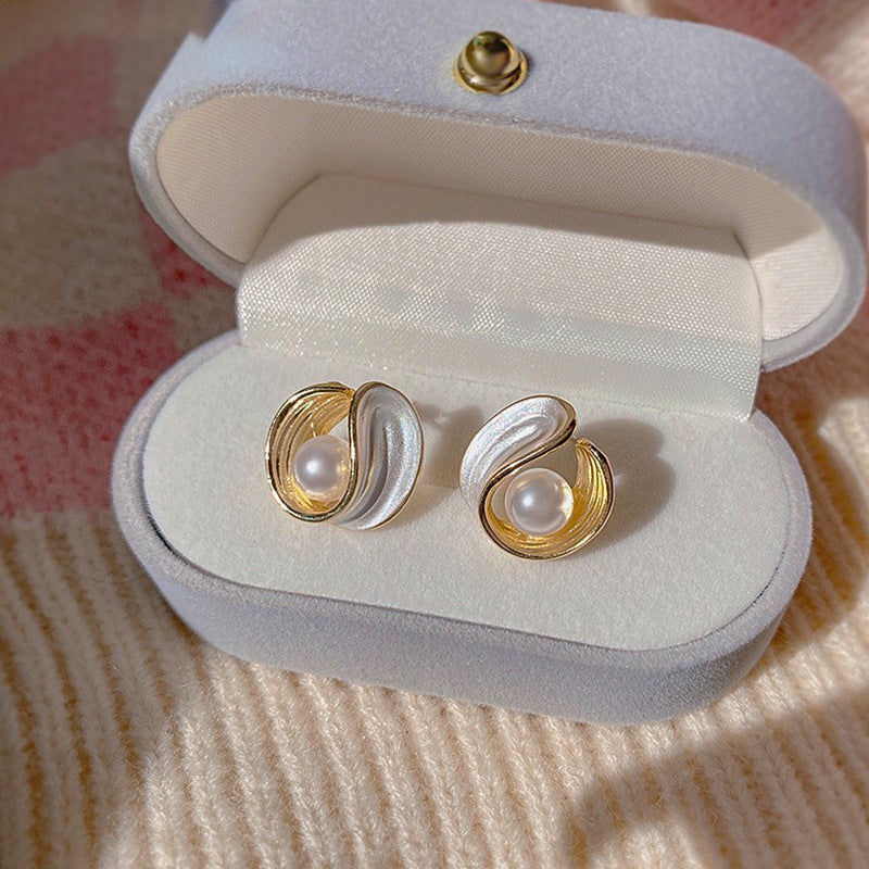 Women's Starry Sky Quicksand Design Elegant High-grade Earrings Jewelry/Accessories