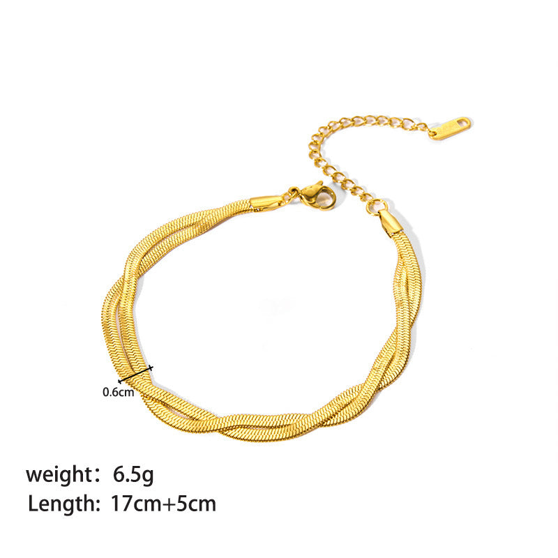 Stainless Steel Ornament Bracelet Female Jewelry/Accessories