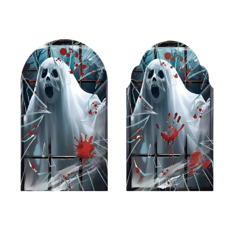 Ghost Holographic Mirror Halloween Decoration Home Ornaments