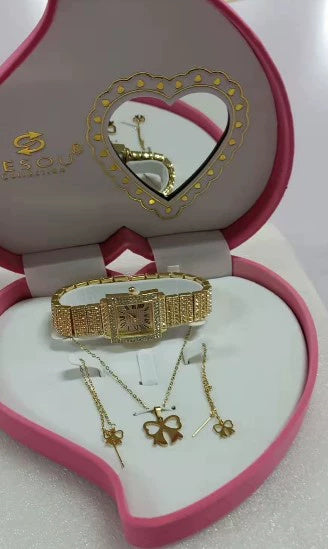 Coffret cadeau simple et exquis pour montre, collier et bijoux