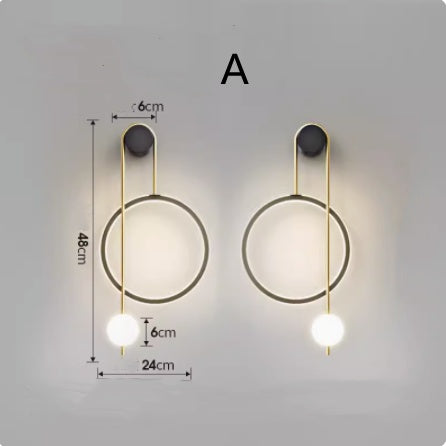 Wall Lamp, Bedside Lamp, Free Wiring Aisle Lamp Lighting Home Essentials