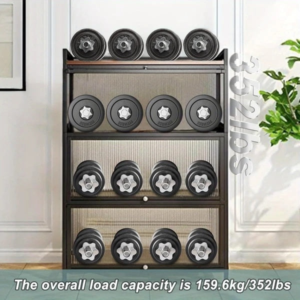 4-Tier Bakers Racks For Kitchens, Kitchen Storage Cabinets, Microwave Stand, Kitchen Shelves For Spices, Pots And Pans Cabinet Send With Of Brakeable Casters