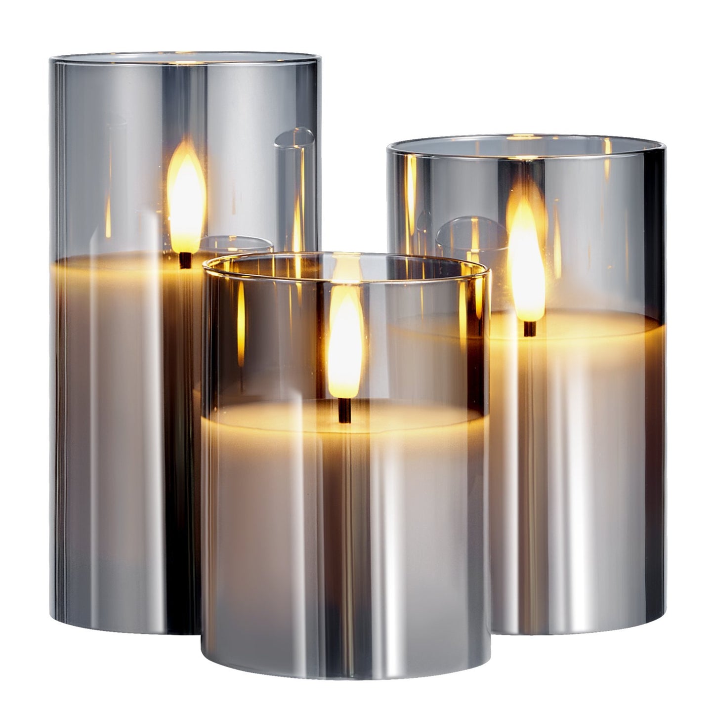 Flameless LED Candles 3 Pack Battery Operated Candles With Remote Control, Realistic Flickering Candles For Safe Ambiance Home Ornaments