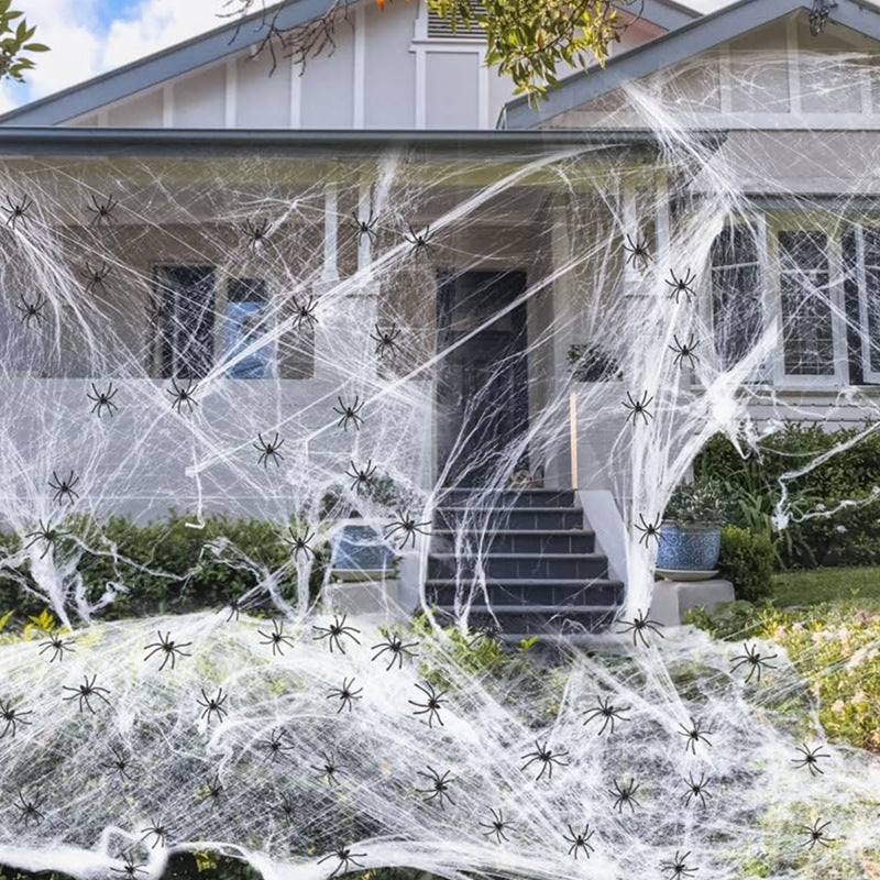 Halloween Decoration Cotton Spider Web Atmosphere Layout Props Home Ornaments