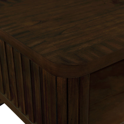 Table basse rectangulaire en bois