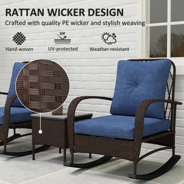 Rattan Chaise Lounge Chair, Wicker Set Outdoor Garden Patio Furniture