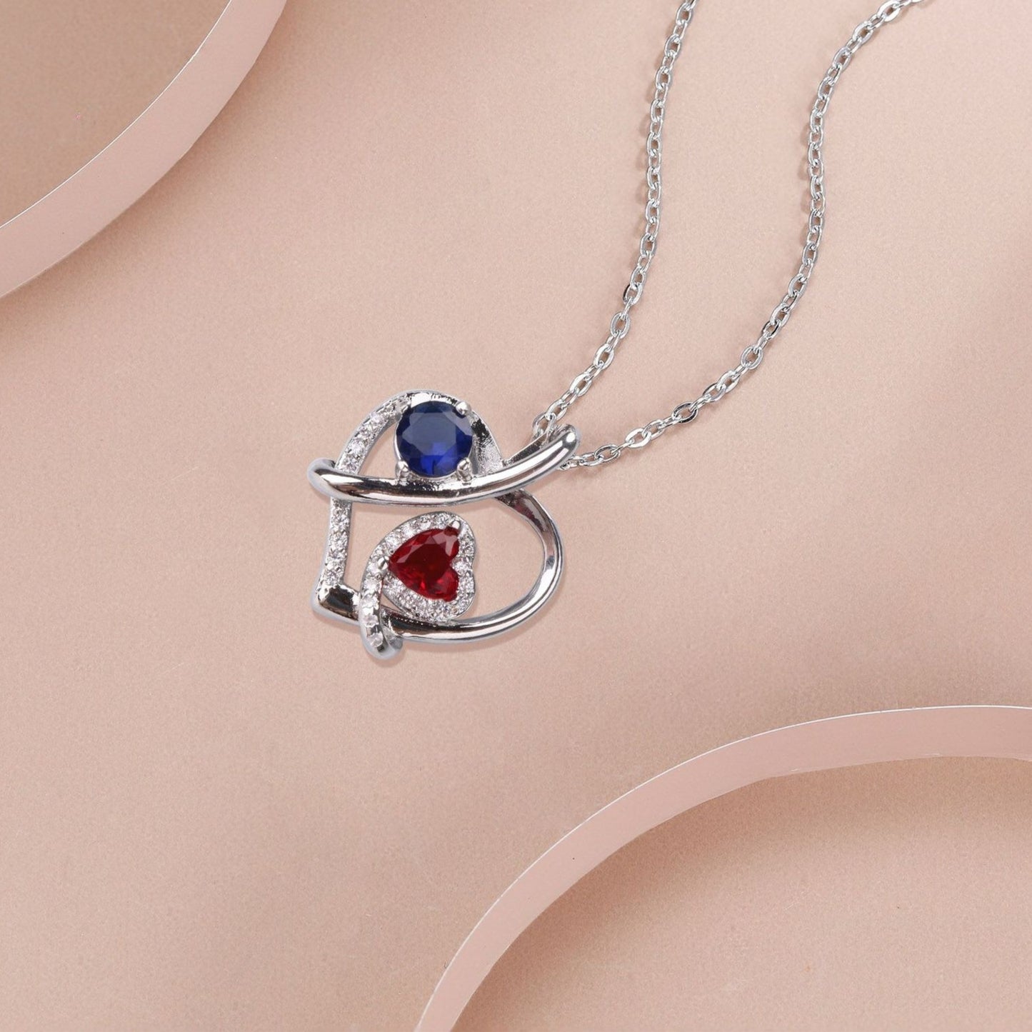 Women's Fashion Simple Temperament Heart-shaped Jewelry Clavicle Necklace Jewelry/Accessories