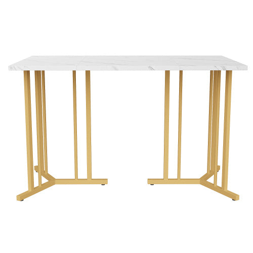 Metal Framed Rectangular Dining Table Furniture