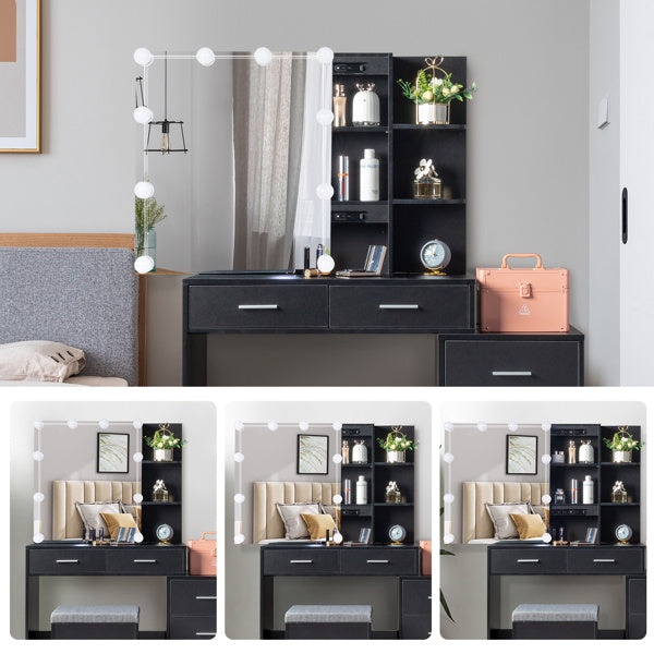 Black Dressing Table Set