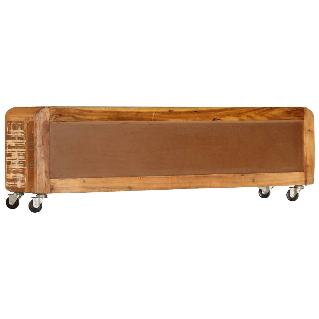 vidaXL TV Cabinet 120x30x37 cm Solid Reclaimed Wood